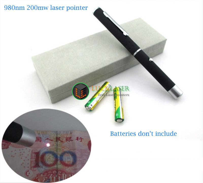 980nm 200mw 赤外線レーザーポインター ペン型 赤外線弁別器