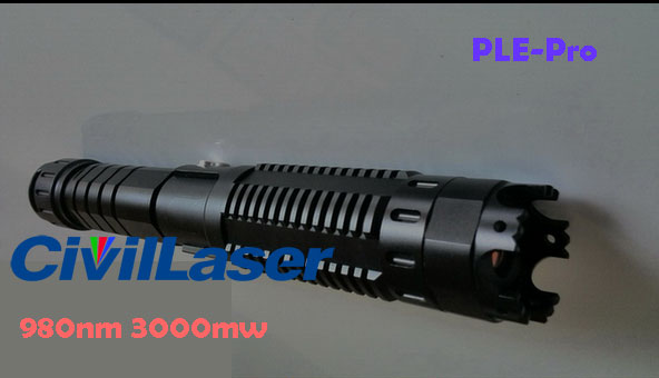 最新型980nm 3000mw/3W 赤外線 レーザーポインター