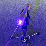 最新 ゴールド 超強力 ブルー 2000mW レーザーポインター 出力保証!