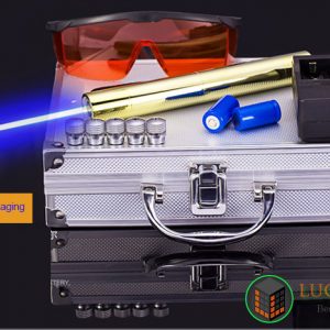 金色手持ち型 高出力 2000W 青色レーザーポインター  カラスを追い払う 55%OFF 送料無料