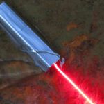 500mw~800mw 635nm 方形 赤色 レーザー 手持ち型  パルス/閃光モード  個人的な自己防衛